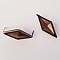 Clous rivet &agrave; griffes 26 x 11 mm Bronze 10 pi&egrave;ces