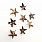 Clous rivet &agrave; griffes Etoile 14 mm Bronze x 10 pi&egrave;ces