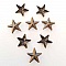 Clous rivet &agrave; griffes Etoile 14 mm Bronze x 10 pi&egrave;ces