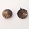 Clous rivet &agrave; griffes Rond 15 mm Bronze 10 pi&egrave;ces