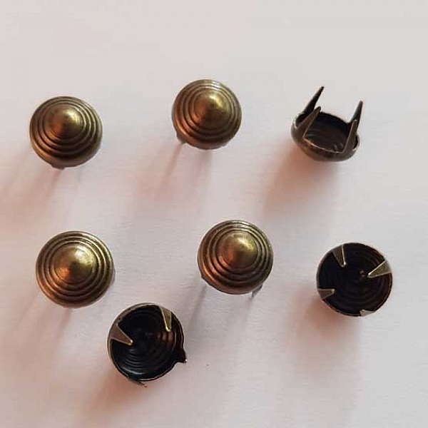 Clous rivet &agrave; griffes Rond 07 mm 20 pi&egrave;ces