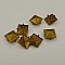 Clous rivet &agrave; griffes Carr&eacute; 12 mm Bronze 20 pi&egrave;ces