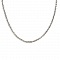 Collier N&deg;02 Plaqu&eacute; Platine Maille Jaseron 45 cm