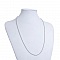 Collier N&deg;02 cha&icirc;ne boule 304 acier inoxydable de 60 cm -2mm
