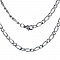 Collier N&deg;03 en acier inoxydable maille Figaro de 50.5 cm