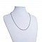 Collier N&deg;04-02 en acier inoxydable maille Jaseron de 51 cm