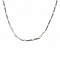 Collier N&deg;04 Plaqu&eacute; Platine 45 cm