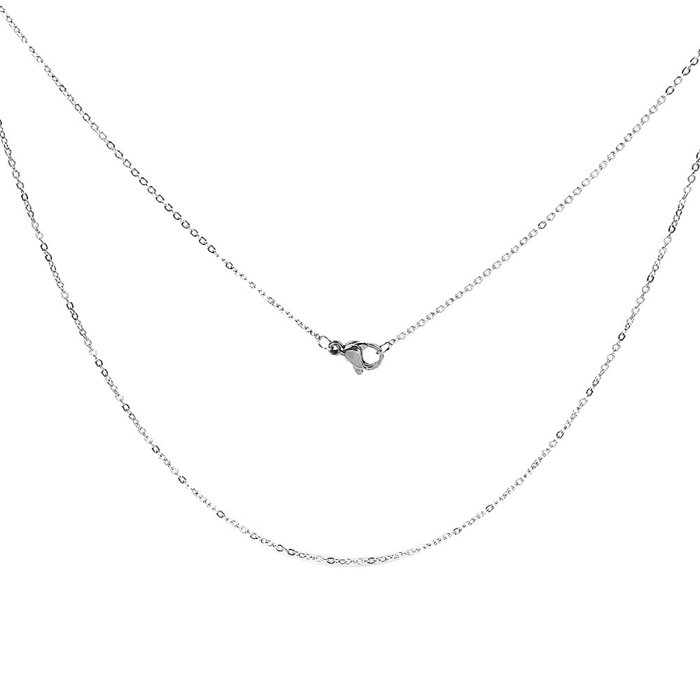 Collier N&deg;06-00 en acier inoxydable maille for&ccedil;at de 46 cm