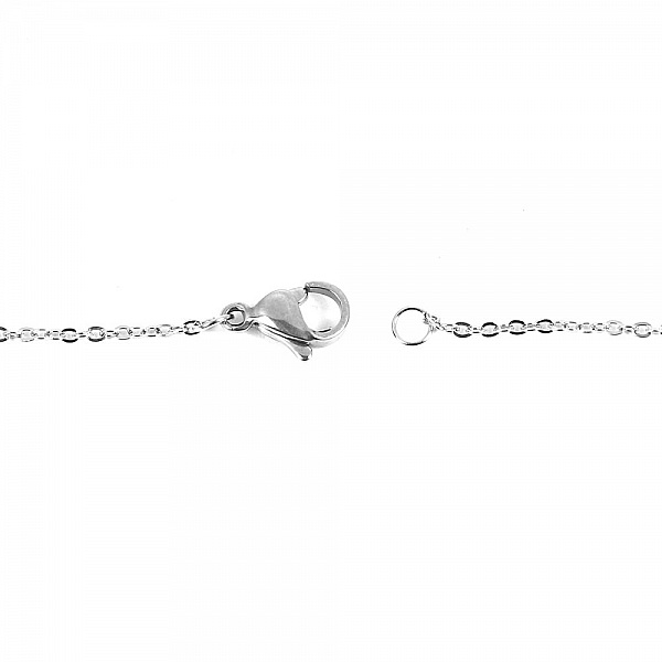 Collier N&deg;06-00 en acier inoxydable maille for&ccedil;at de 46 cm