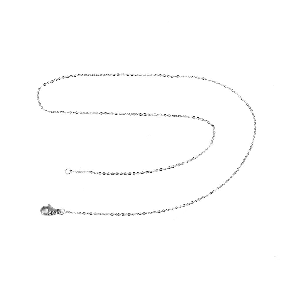 Collier N&deg;06-00 en acier inoxydable maille for&ccedil;at de 46 cm