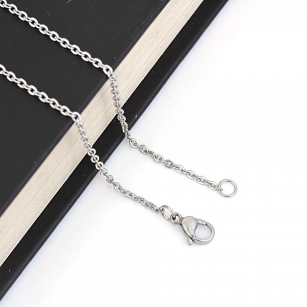 Collier N&deg;06-01 en acier inoxydable maille for&ccedil;at de 45.5 cm