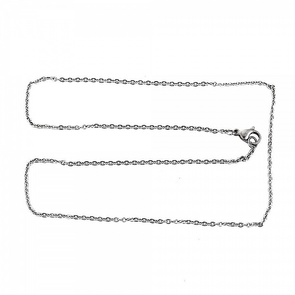Collier N&deg;06-01 en acier inoxydable maille for&ccedil;at de 45.5 cm