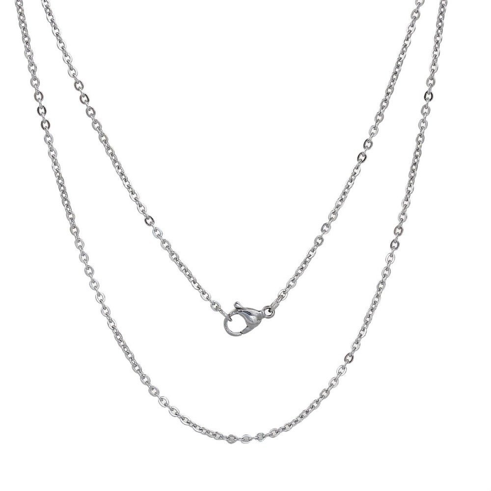 Collier N&deg;06-01 en acier inoxydable maille for&ccedil;at de 45.5 cm