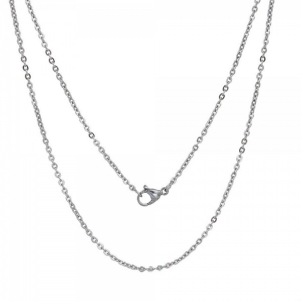 Collier N&deg;06-01 en acier inoxydable maille for&ccedil;at de 45.5 cm