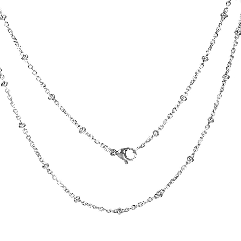 Collier N&deg;06-02 en acier inoxydable maille for&ccedil;at de 50 cm