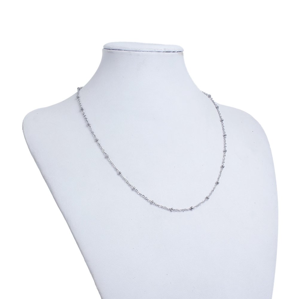 Collier N&deg;06-02 en acier inoxydable maille for&ccedil;at de 50 cm