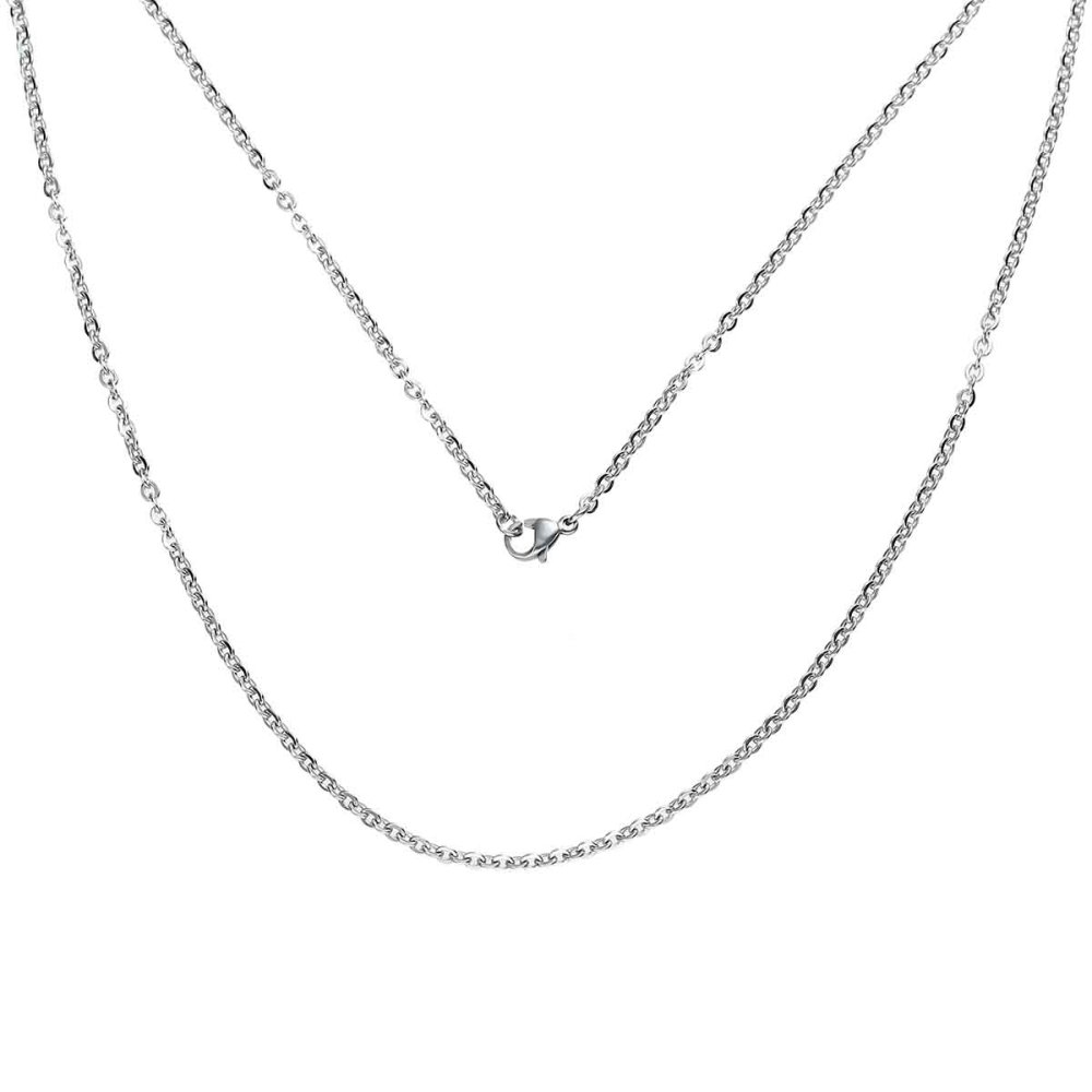 Collier N&deg;06-03 en acier inoxydable maille for&ccedil;at de 50 cm