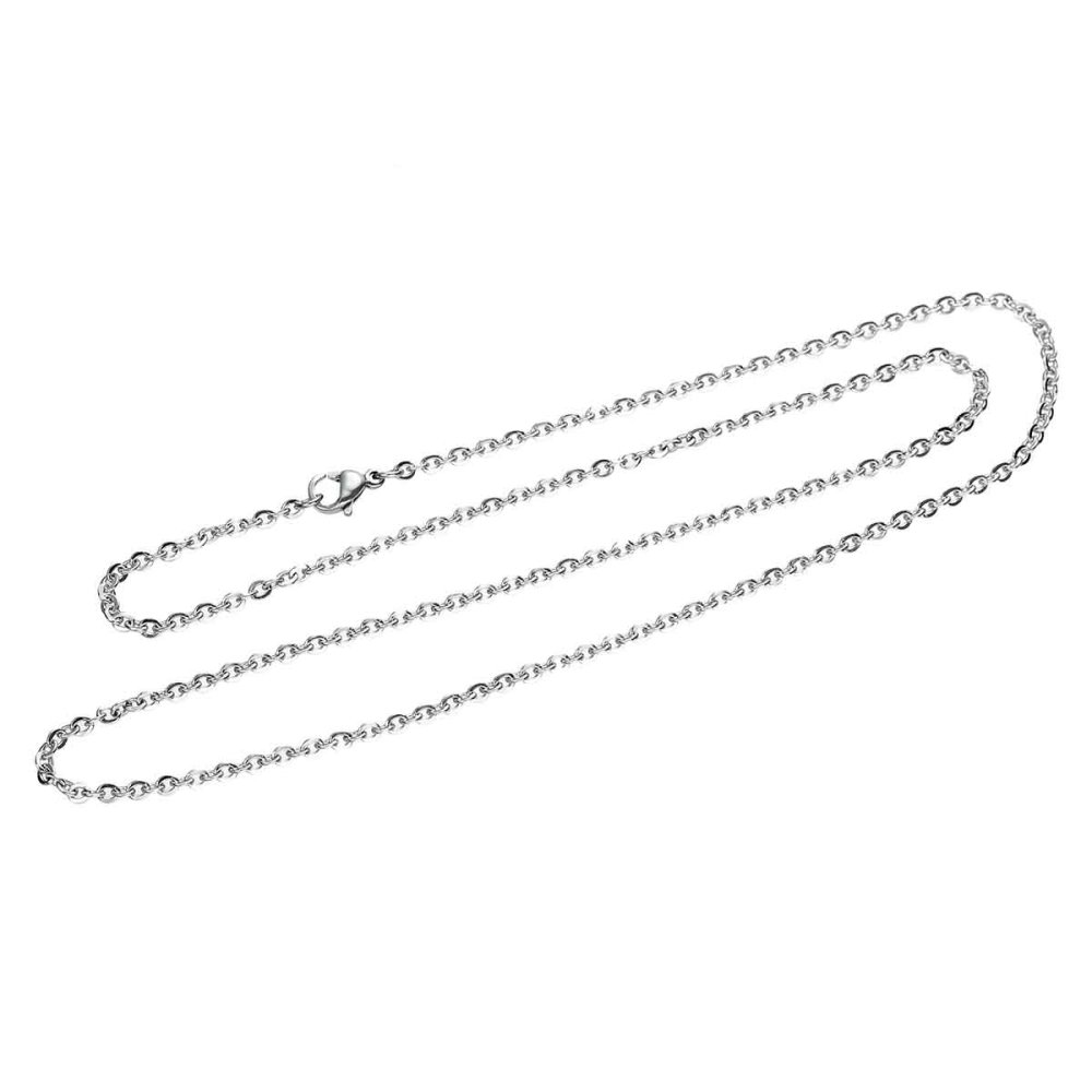 Collier N&deg;06-03 en acier inoxydable maille for&ccedil;at de 50 cm