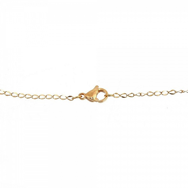 Collier N&deg;07 en acier inoxydable maille cheval de 45 cm
