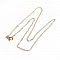 Collier N&deg;07 en acier inoxydable maille cheval de 45 cm