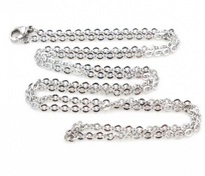 Collier N&deg;08 en acier inoxydable 50 cm