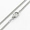Collier N&deg;14 en acier inoxydable 50 cm Argent