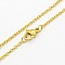 Collier N&deg;15 en acier inoxydable 45 cm Dor&eacute;