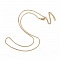 Collier N&deg;18 en acier inoxydable 44 cm Dor&eacute;