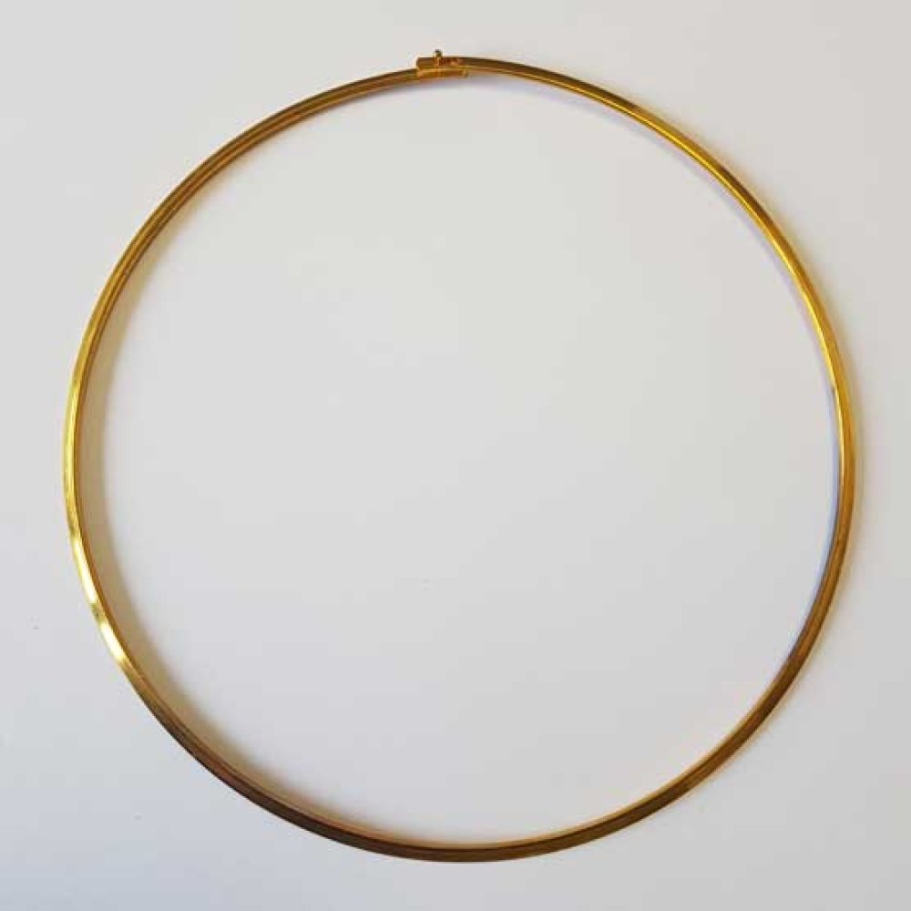 Collier Ras De Cou Rigide Dor&eacute;