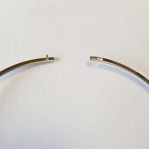 Collier Ras De Cou Rigide Argent
