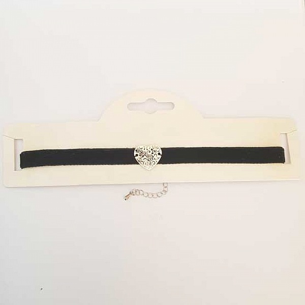 Collier Ras De Cou Velours Noir N&deg;01