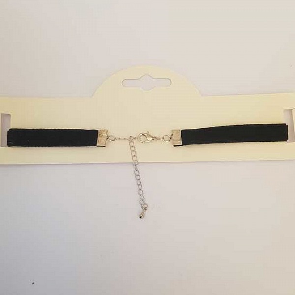 Collier Ras De Cou Velours Noir N&deg;01