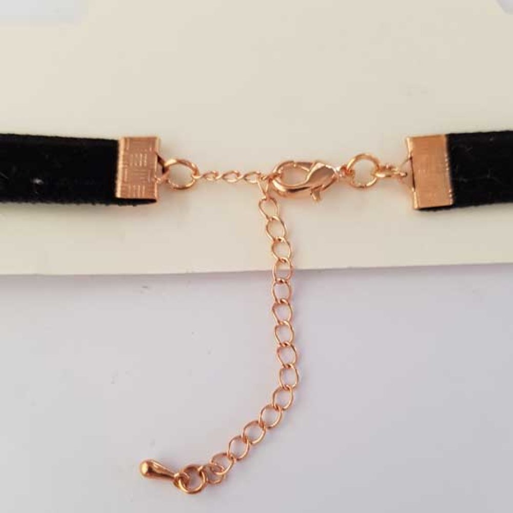 Collier Ras De Cou Velours Noir N&deg;02