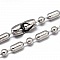 Collier chaine boule 304 acier inoxydable de 65cm 