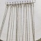 Collier chaine boule M&eacute;tal Argent&eacute; N&deg;01 de 80 cm