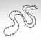 Collier chaine boule 304 acier inoxydable de 65cm 
