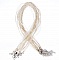 Collier ruban organza N&deg;10 et cordon enduit cir&eacute;