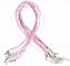 Collier ruban organza N&deg;03 et cordon enduit cir&eacute;