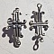 Connecteur 04 mm en Zamak N&deg;02 Argent