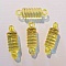Connecteur Intercalaire ressort 34 x 10 mm Jaune Plastique