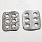 Connecteur Rectangle en Zamak N&deg;01 Argent