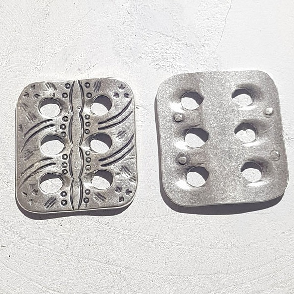 Connecteur Rectangle en Zamak N&deg;01 Argent
