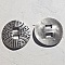 Connecteur Rond en Zamak N&deg;01 Argent