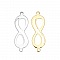 Connecteur Symbole "Infini" Platine 18k en cuivre