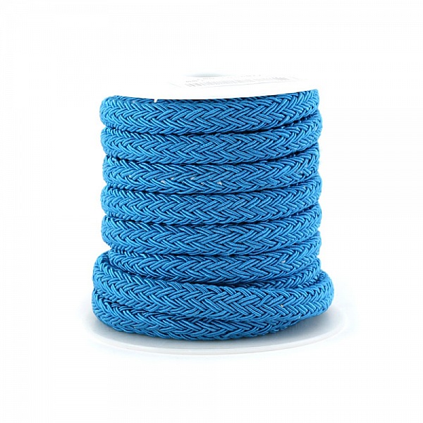 Corde polyester Regaliz 4 x 7 mm Turquoise