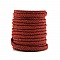 Corde polyester Regaliz 4 x 7 mm Bordeaux