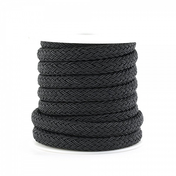 Corde polyester Regaliz 8 x 10 mm Noir