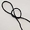 Cordon Rond Tress&eacute; 2 mm Noir N&deg;03