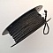 Cordon Rond Tress&eacute; 2 mm Gris Anthracite N&deg;08