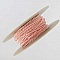 Cordon Rond Tress&eacute; 3 mm Rose N&deg;01